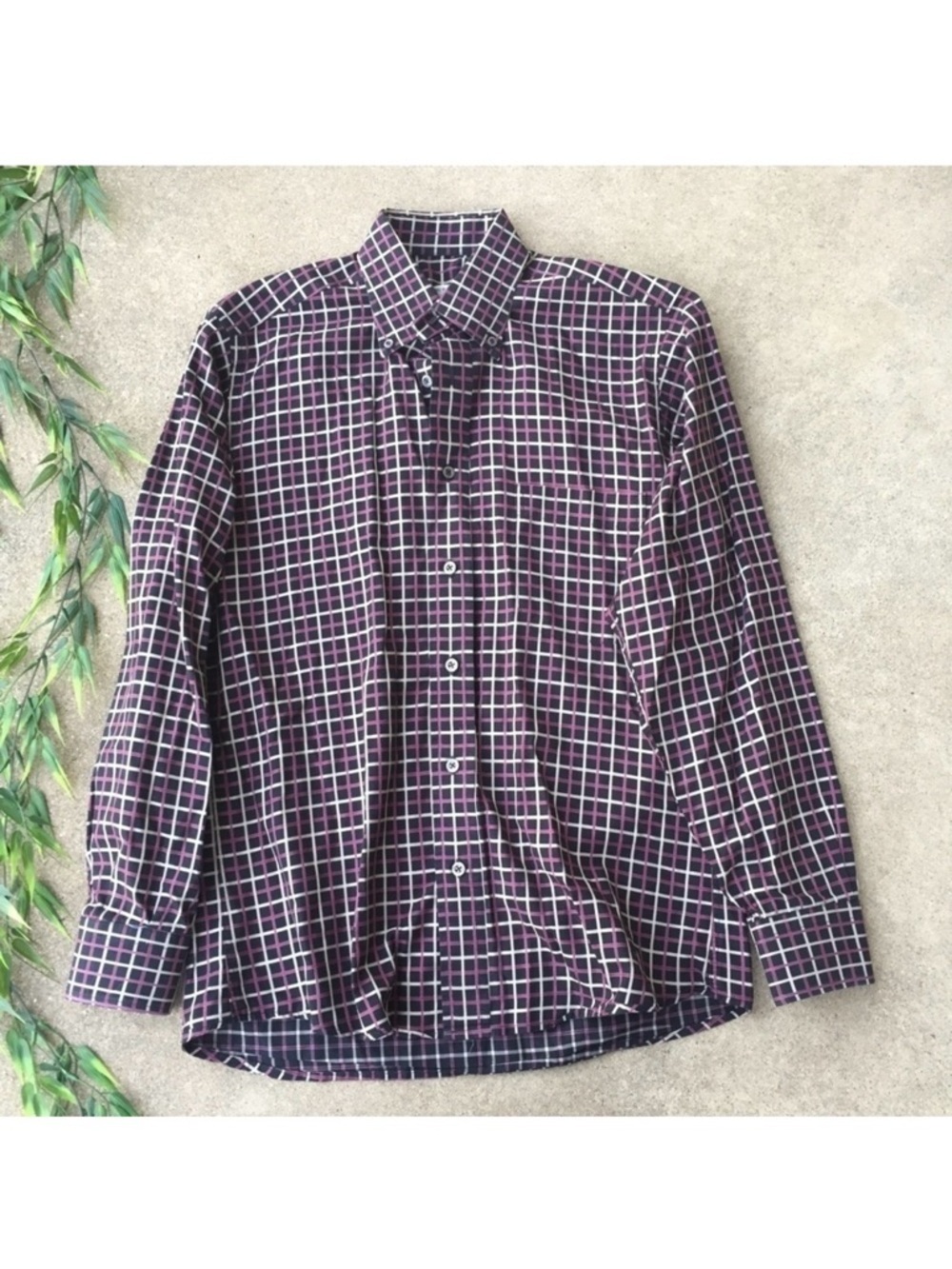 Burberry Plaid Button Down Shirt